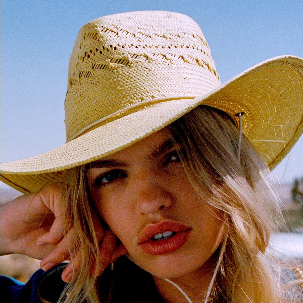 Brand New In Box Lack of Color Cowboy Hat The Baja- Sunlight Size 59 cm L